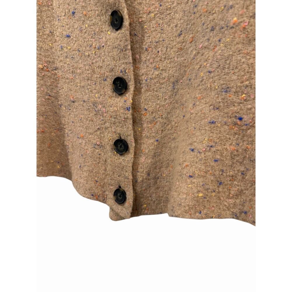 Everlane Camel Confetti Buttoned Cardigan Merino Wool Sweater Women’s Small - Picture 3 of 12